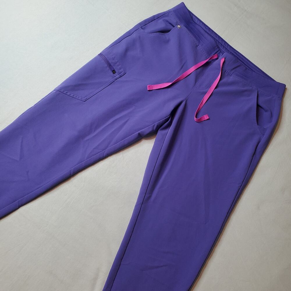 Figs Women's Size L Zamora Jogger Scrub Pants Purple W18SW2005